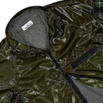 Stone Island Shiny Stretch Nylon-TC Jacket Military Green Jackets K2S15Q100025-S0225 V0054 Detail View 3 | GATE