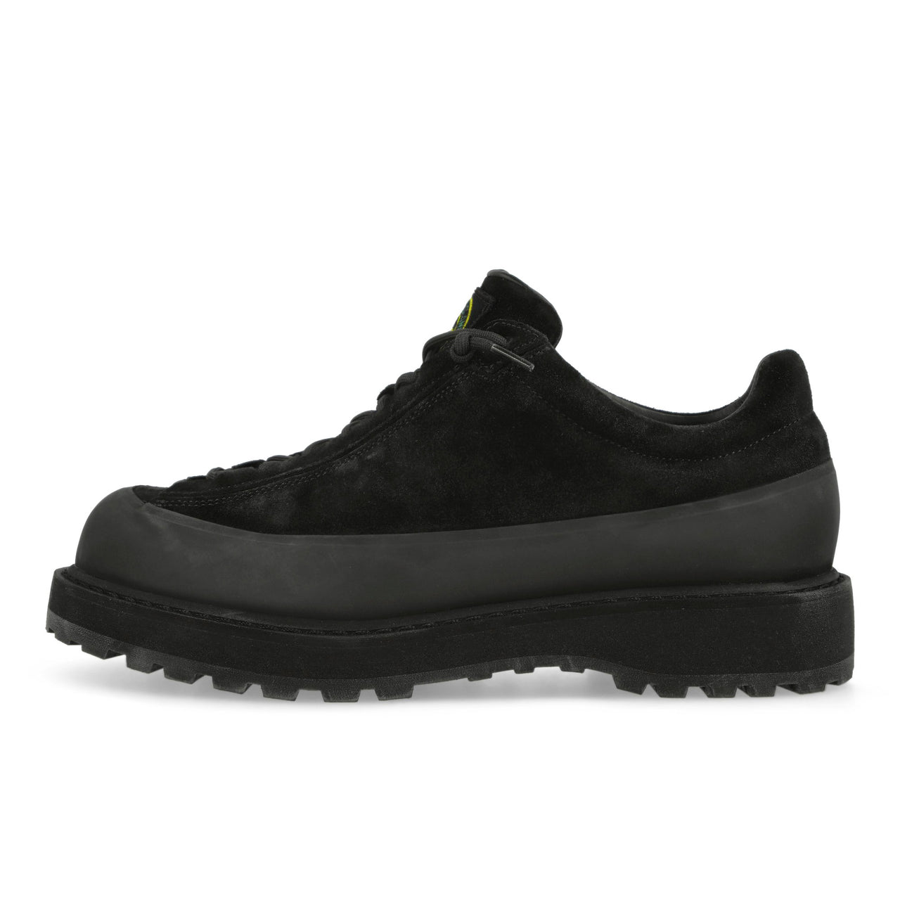 Stone Island Suede Shoes With Compass Patch On Tongue Black Boots K2S159100012-S0076 V0029 Detail View 1 | GATE