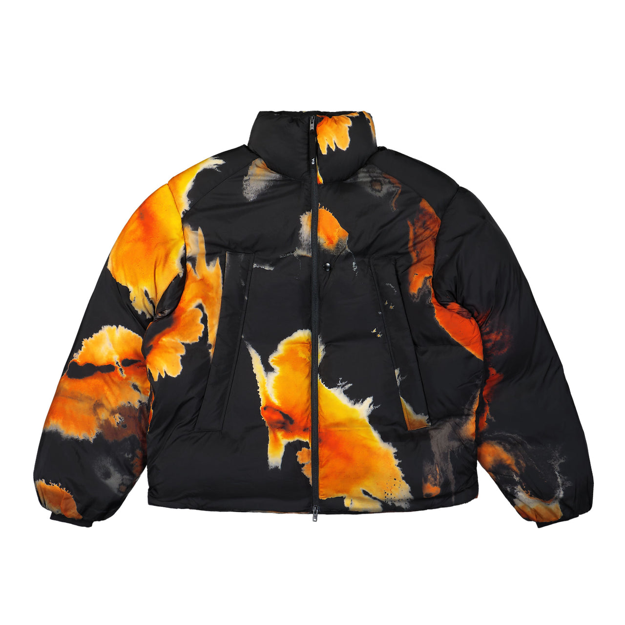 Y-3 M AOP Puffer Jacket Black Puffer Jackets KA2364 Detail View 1 | GATE