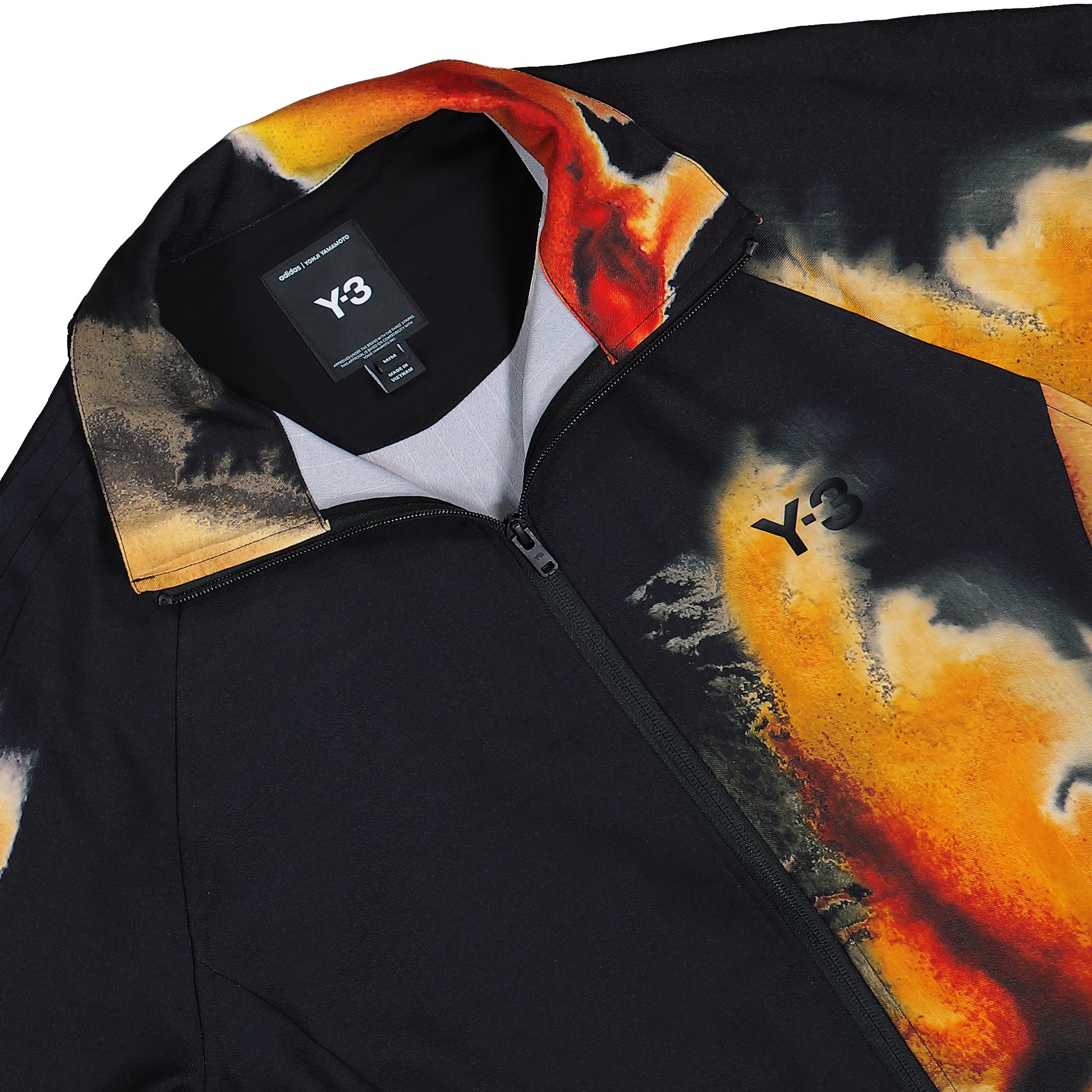 Y-3 AOP M 3S TT Black Track Top KA9622 Detail View 3 | GATE