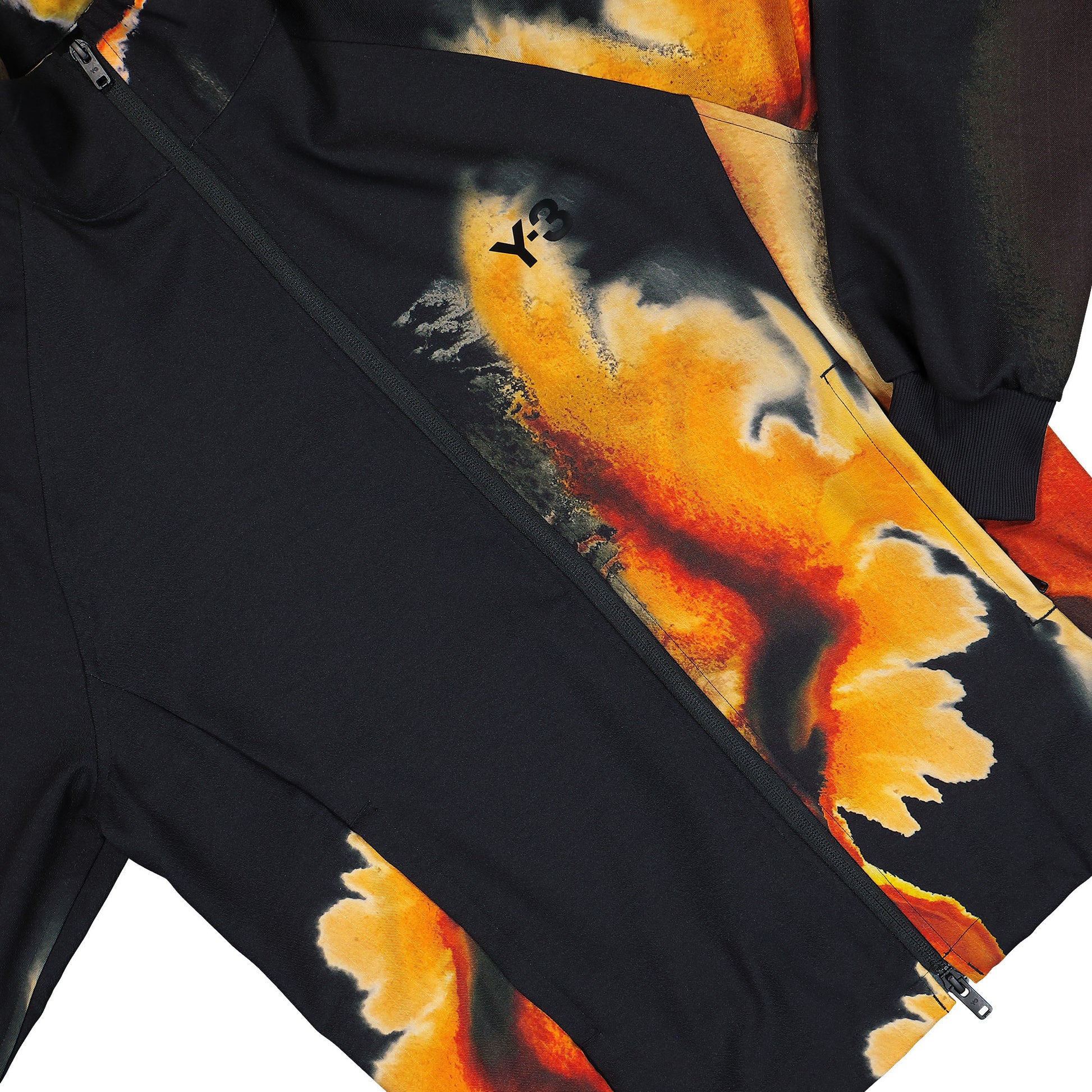 Y-3 AOP M 3S TT Black Track Top KA9622 Detail View 4 | GATE