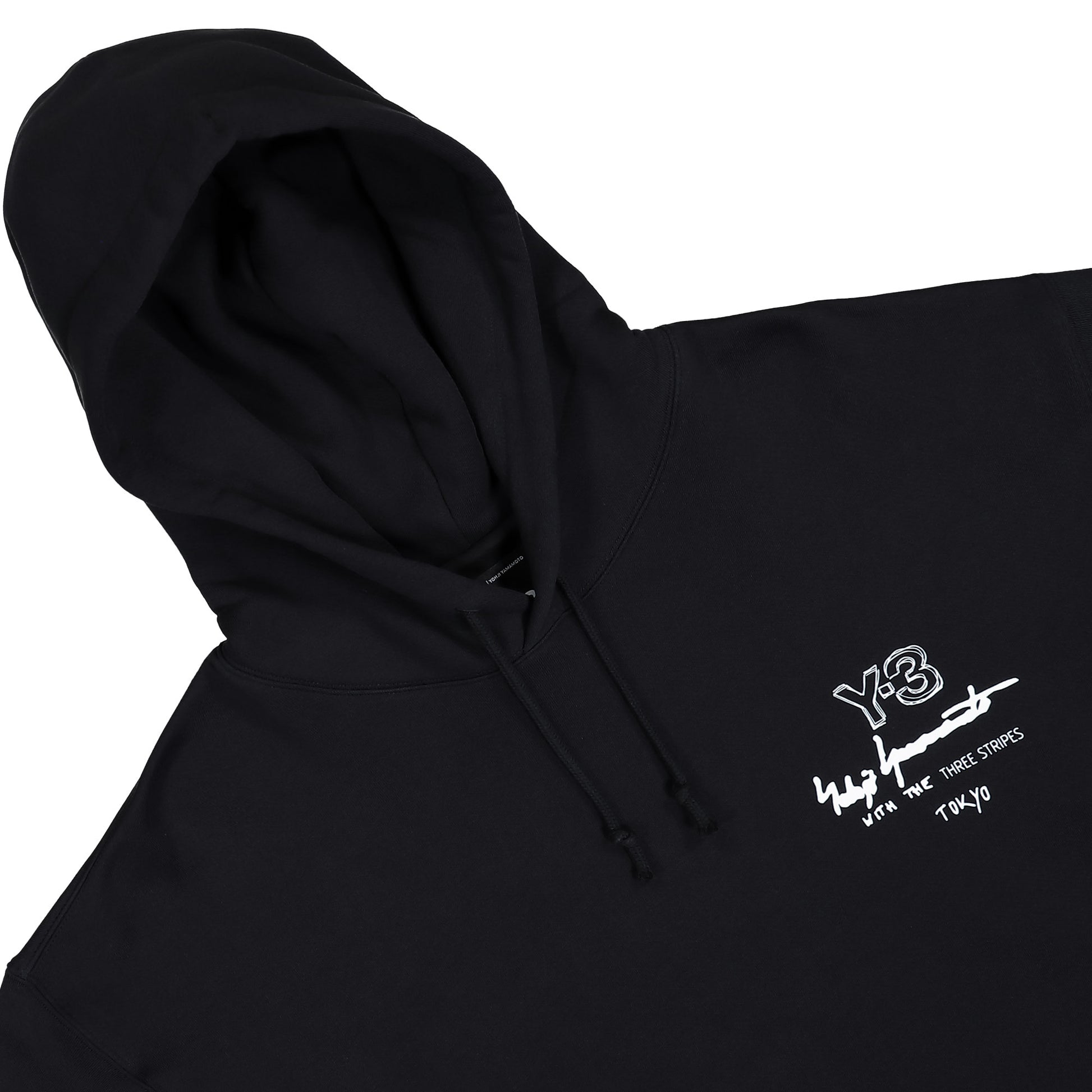 Y-3 M Merch Hoodie Black Hoodie KB2604 Detail View 3 | GATE