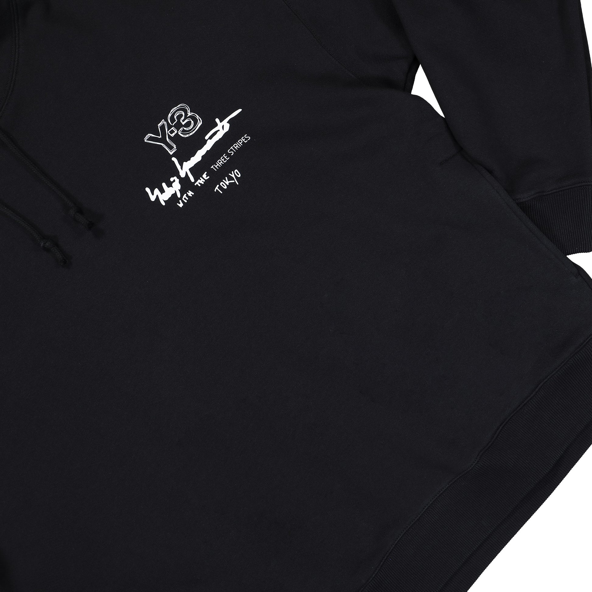 Y-3 M Merch Hoodie Black Hoodie KB2604 Detail View 4 | GATE