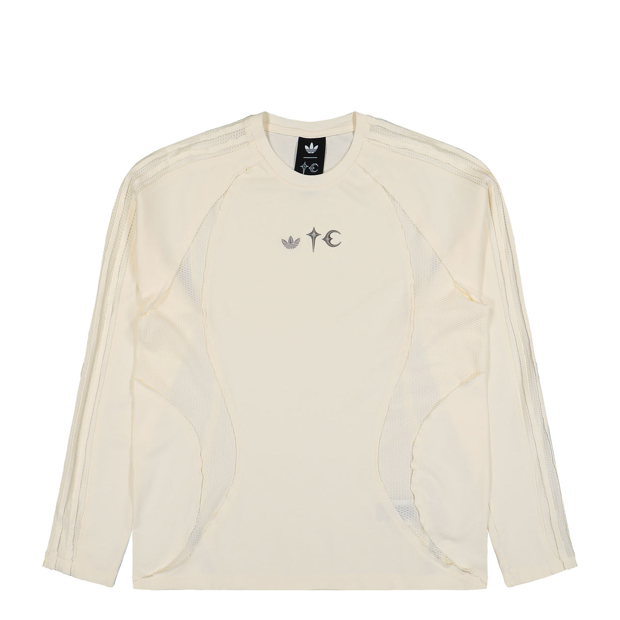 Thug Club x adidas Teamgeist LS T-Shirt Cream White Longsleeves KC2198 Detail View 1 | GATE