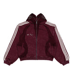 Thug Club x adidas TC TG Sweat Jacket HD Maroon Jackets KC2210 Detail View 1 | GATE