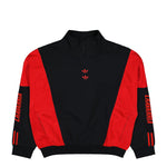 Willy Chavarria x adidas Watsonville Black / Red Sweatshirts KD9347 Detail View 1 | GATE