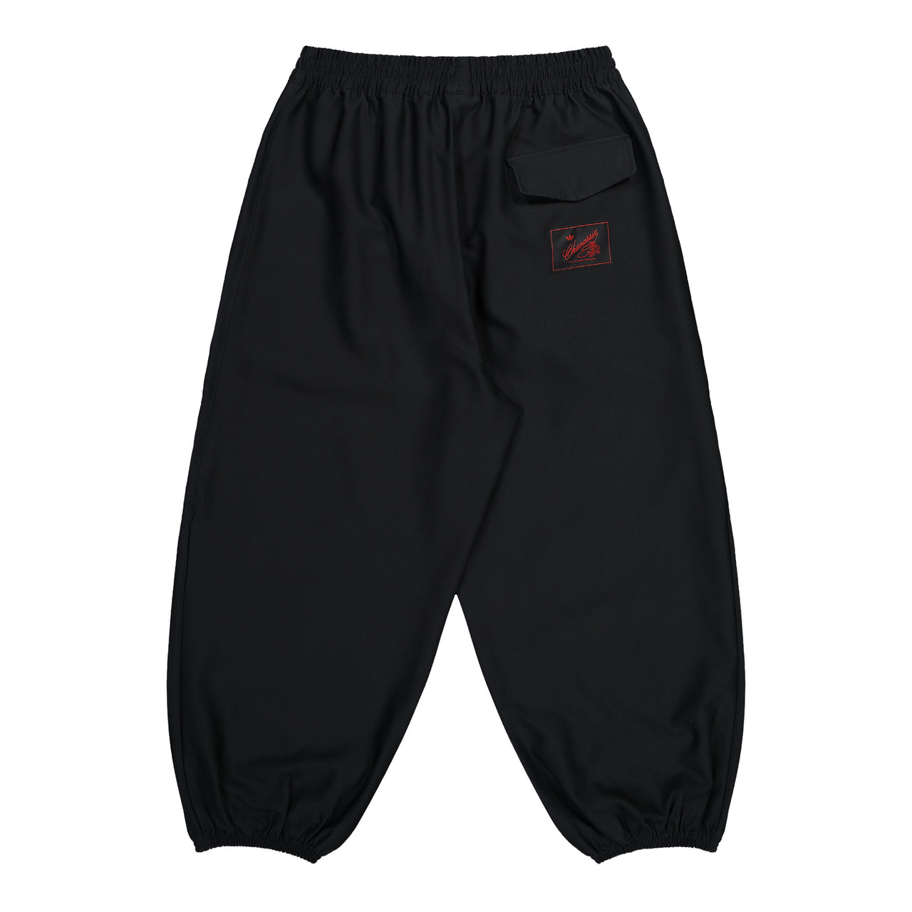 Willy Chavarria x adidas Twill Track Pant Black Sweat & Track Pants KD9349 Detail View 1 | GATE
