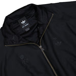 Willy Chavarria x adidas Twill Track Jacket Black Tracksuit Tops KD9350 Detail View 3 | GATE
