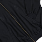 Willy Chavarria x adidas Twill Track Jacket Black Tracksuit Tops KD9350 Detail View 4 | GATE
