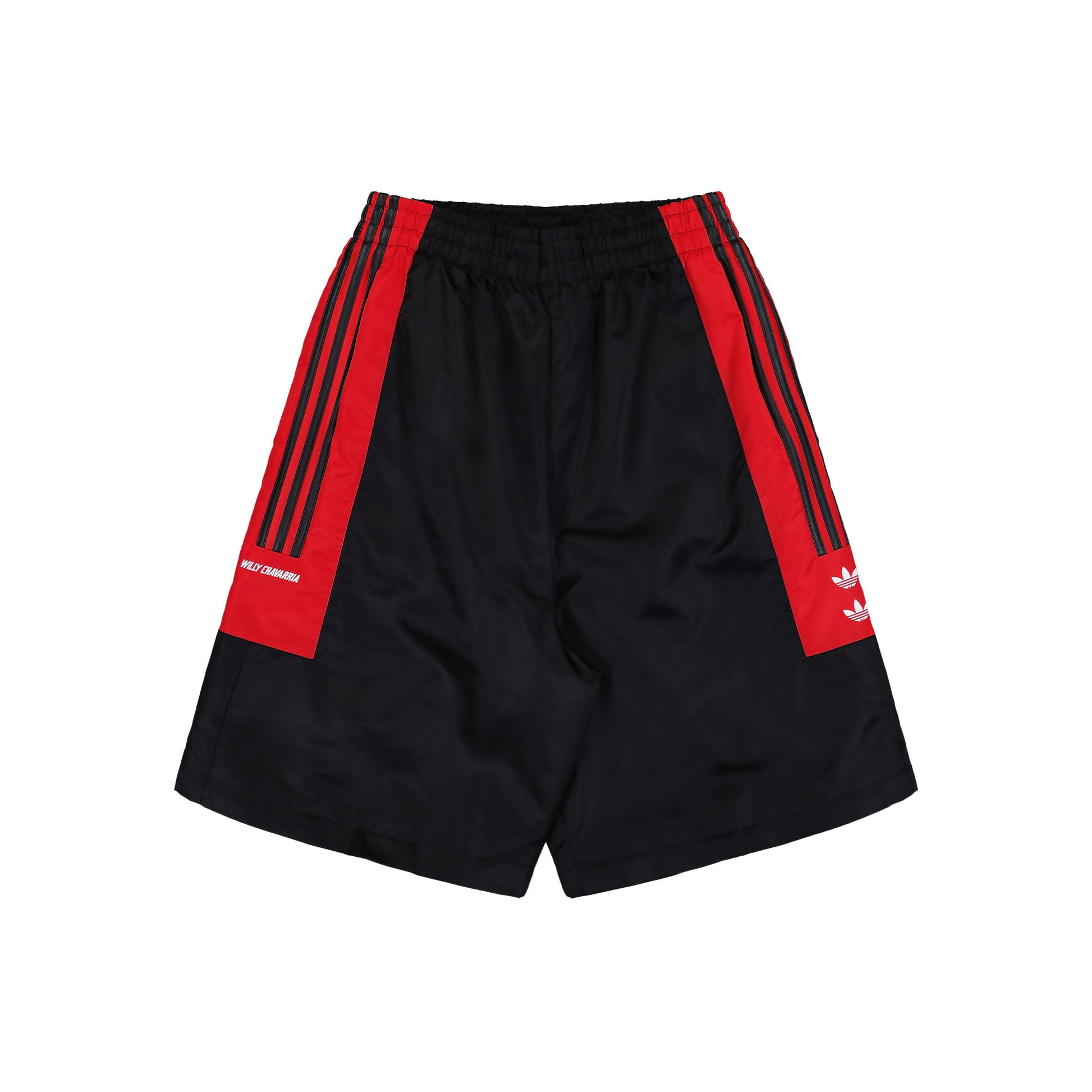 Willy Chavarria x adidas Fleece Track Pant Black / Red Sweat & Track Pants KD9359 Detail View 6 | GATE
