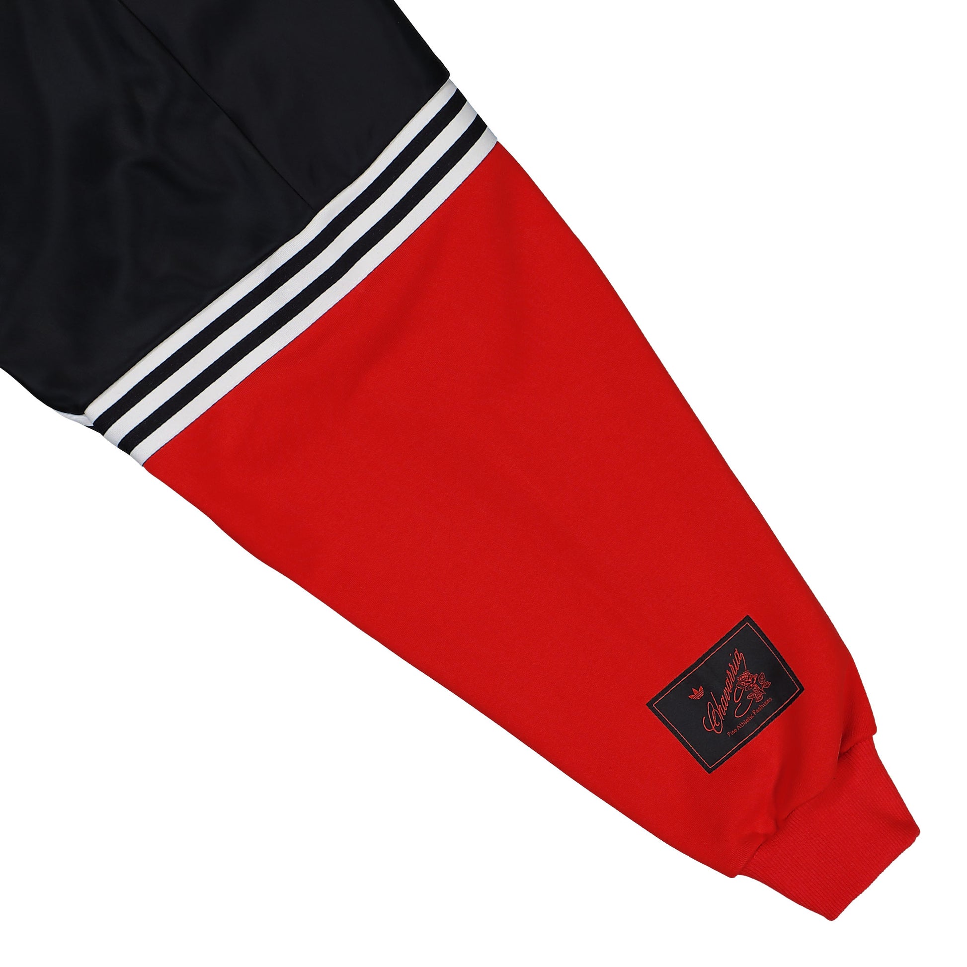 Willy Chavarria x adidas Gomez Sweater Black / Red Sweatshirts KD9360 Detail View 5 | GATE
