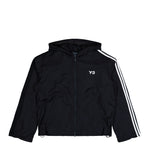 Y-3 Nylon Wired 3 Stripes Track Top Black Track Jackets KF1085 Detail View 1 | GATE