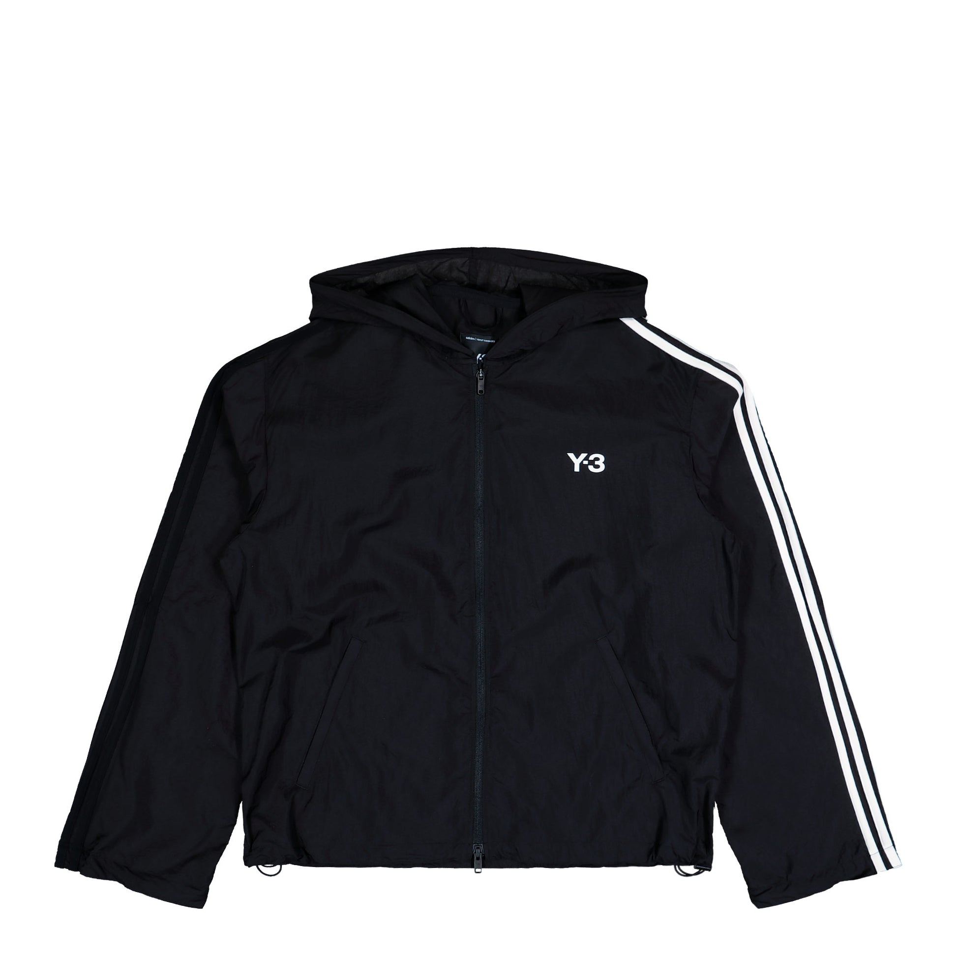 Y-3 Nylon Wired 3 Stripes Track Top Black Track Jackets KF1085 Detail View 1 | GATE