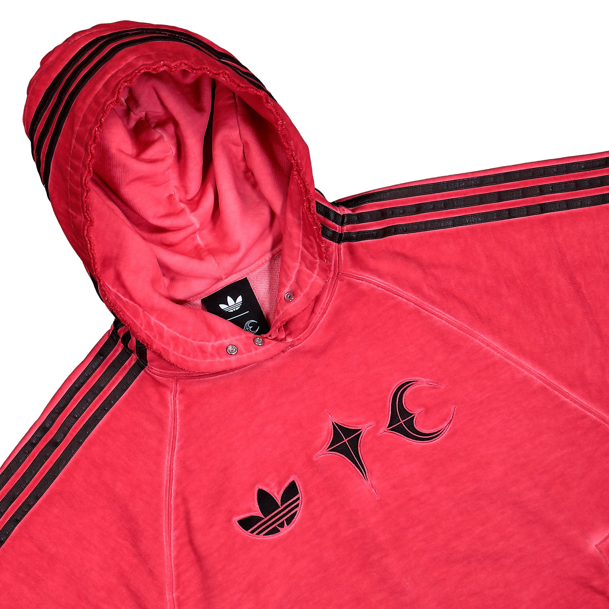 Thug Club x adidas TC Sweat Hoodie Power Red Hoodies KF6586 Detail View 3 | GATE

