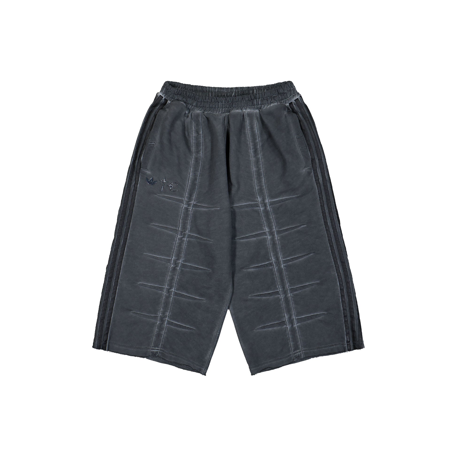 Thug Club x adidas TC Sweat Jort Black Shorts KF6912 Detail View 1 | GATE
