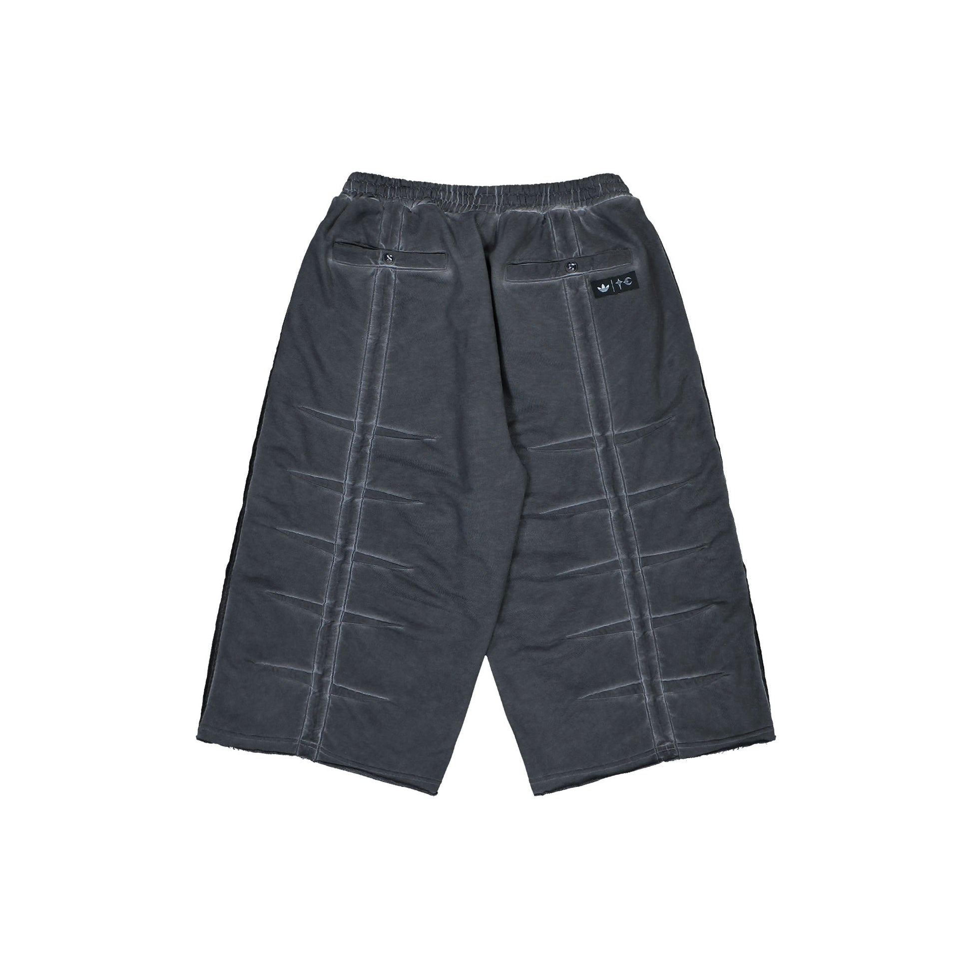 Thug Club x adidas TC Sweat Jort Black Shorts KF6912 Detail View 2 | GATE
