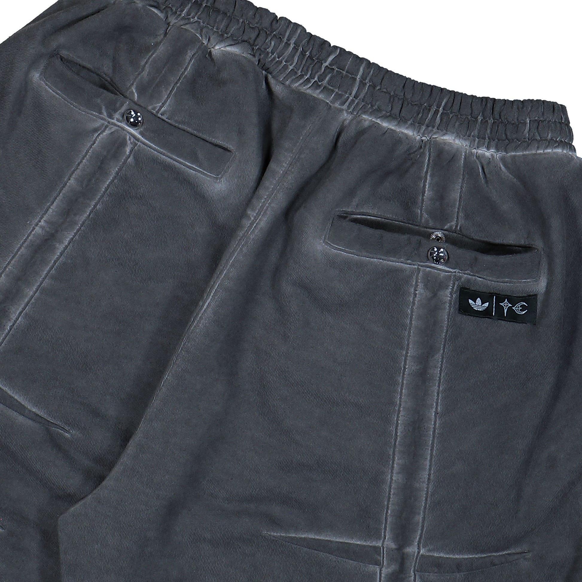 Thug Club x adidas TC Sweat Jort Black Shorts KF6912 Detail View 5 | GATE
