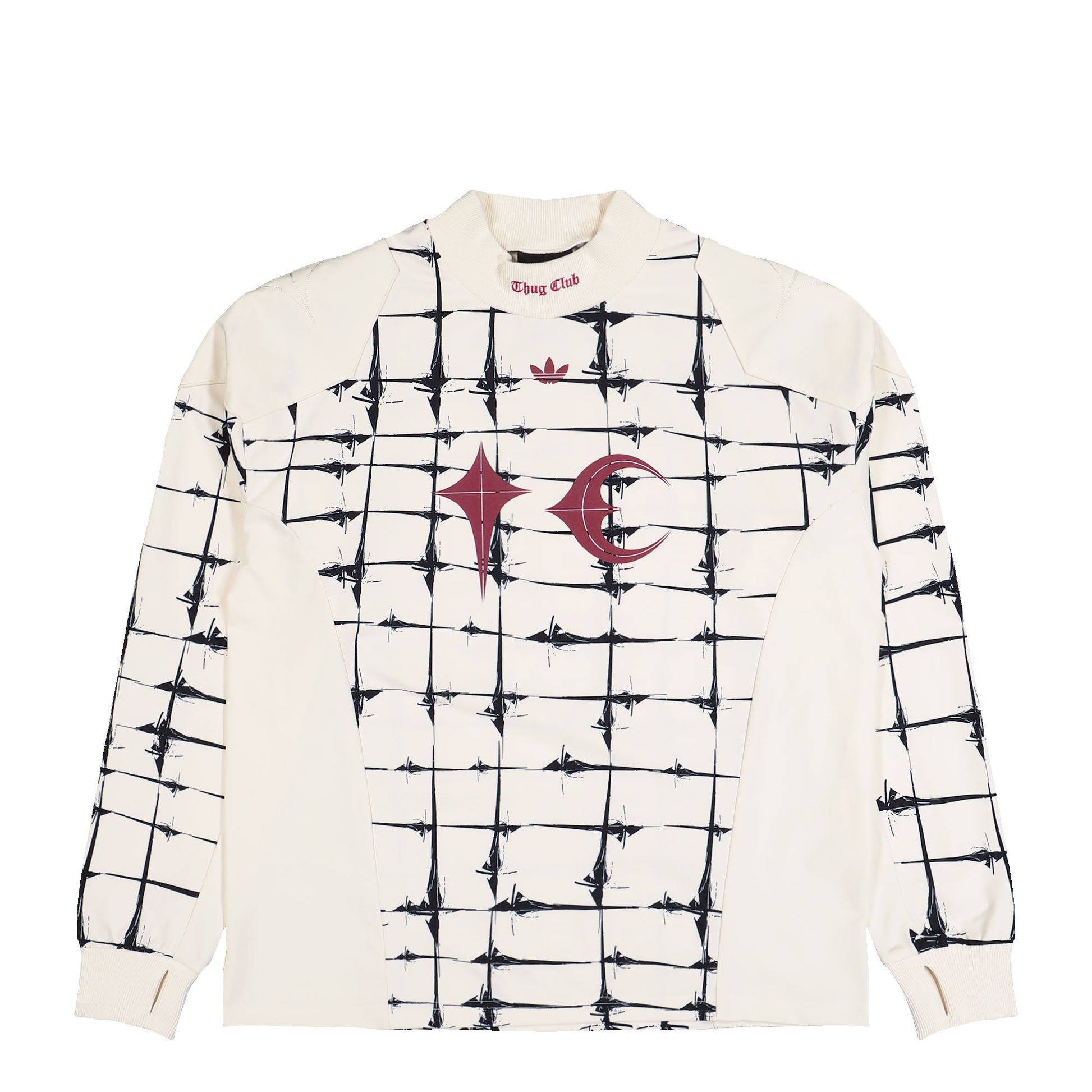 Thug Club x adidas TC Goalie T Longslevees Cream White Longsleeves KF6914 Detail View 1 | GATE
