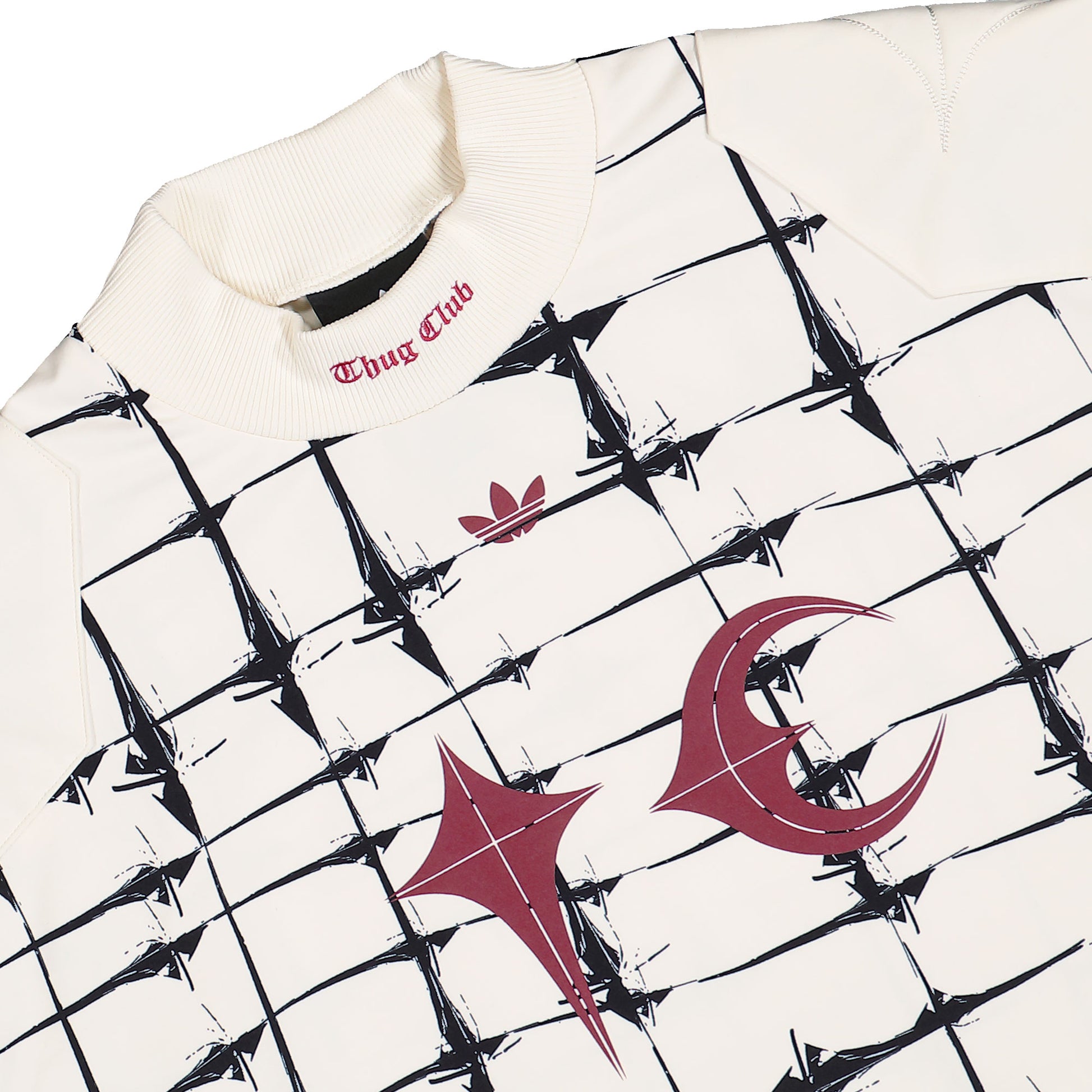 Thug Club x adidas TC Goalie T Longslevees Cream White Longsleeves KF6914 Detail View 3 | GATE
