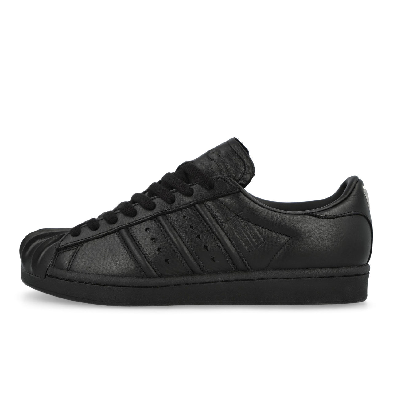 Thug Club x adidas Superstar Vintage TC Black Low Top Sneakers KI0824 Detail View 1 | GATE

