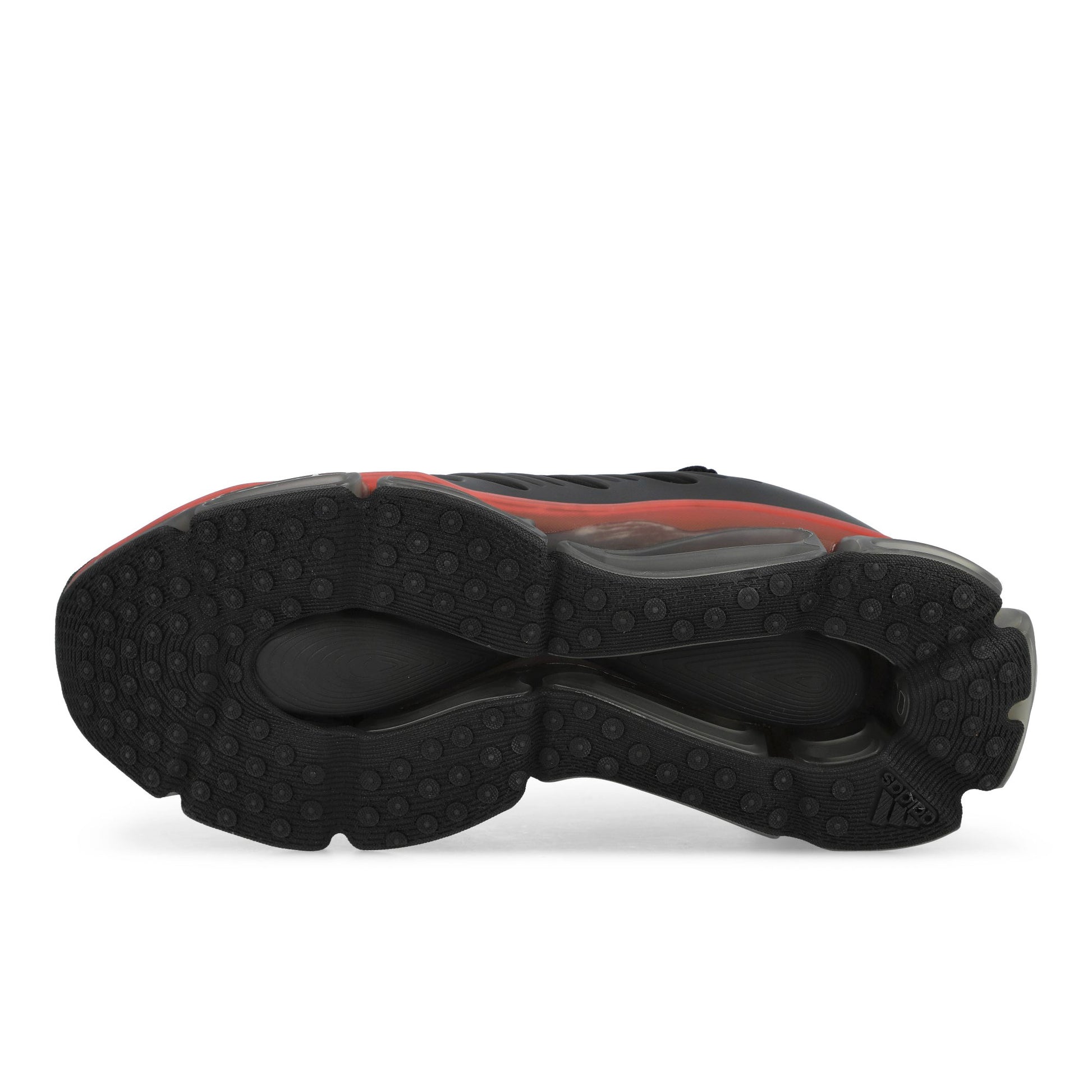 Willy Chavarria x adidas Megaride AG XL Core Black / Core Black / Red Low Top Sneaker KJ2041 Detail View 6 | GATE
