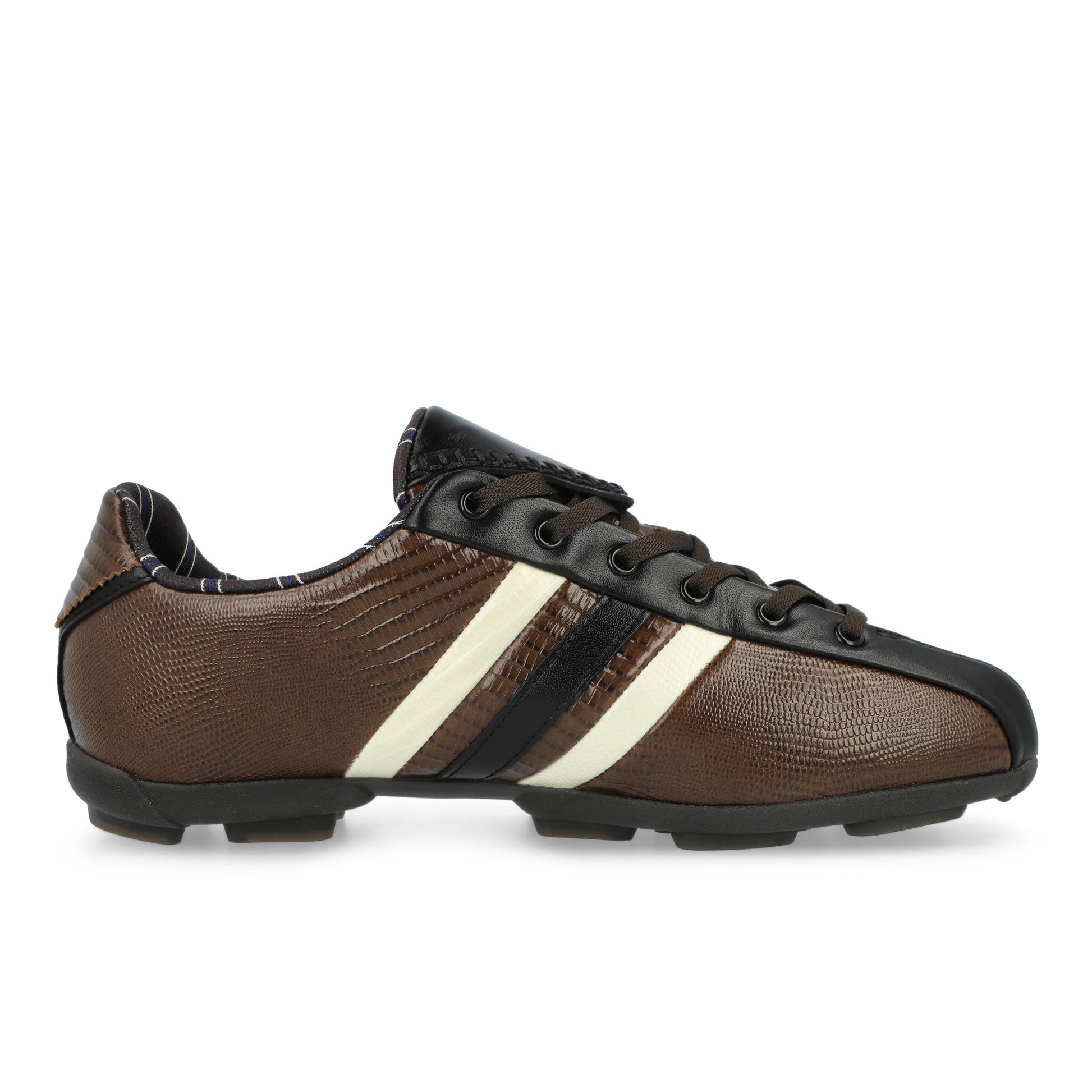 Bad Bunny x adidas The Field Lizzard Cream White / Dark Brown / Core Black Low Top Sneaker KI6114 Detail View 2 | GATE
