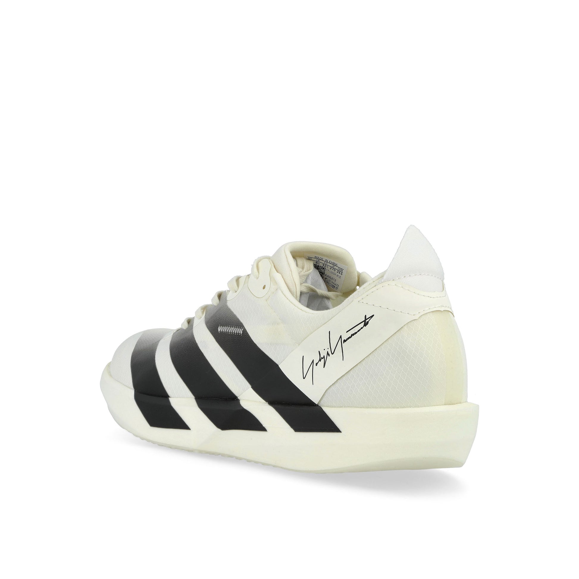 Y-3 Adios 9 Off White / Off White / Black Sneaker KI6878 Detail View 3 | GATE