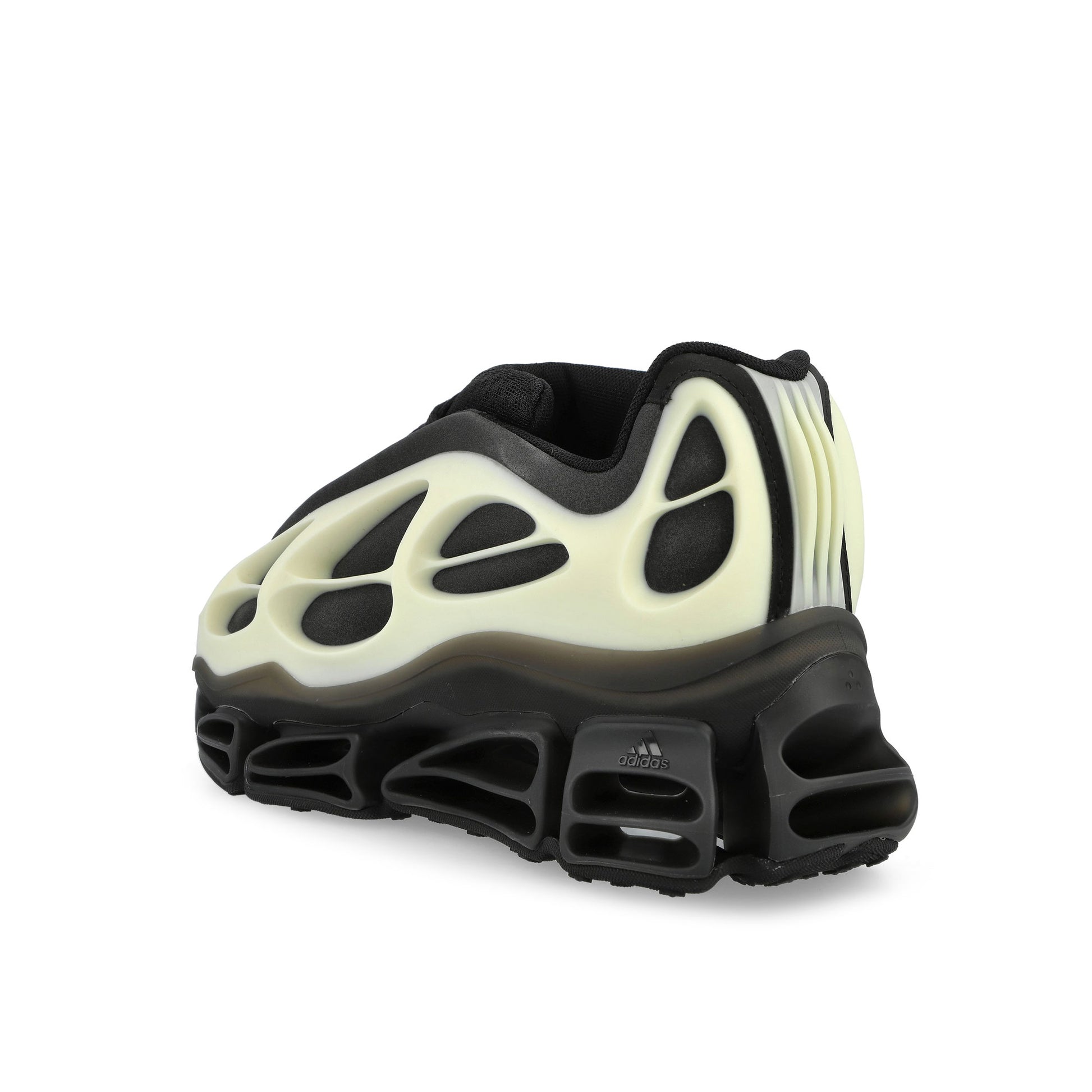 Willy Chavarria x adidas Megaride Bones Core Black / Core Black / Cream White Sneaker KI7728 Detail View 3 | GATE
