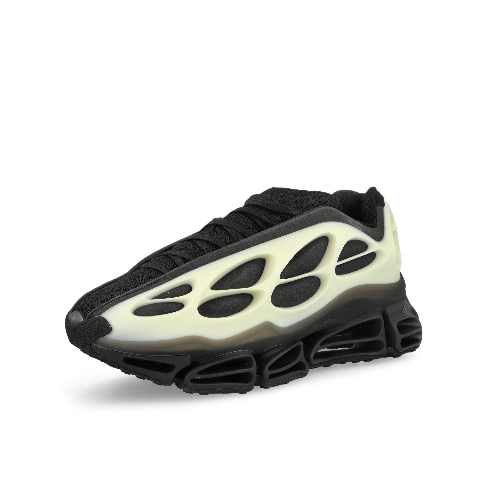 Willy Chavarria x adidas Megaride Bones Core Black / Core Black / Cream White Sneaker KI7728 Detail View 4 | GATE
