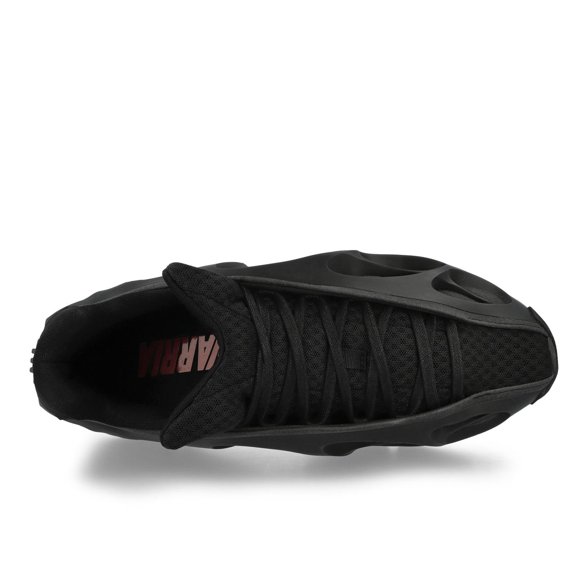 Willy Chavarria x adidas  Megaride Bones Core Black / Core Black / Better Scarlet Mid Top Sneakers KJ2033 Detail View 5 | GATE
