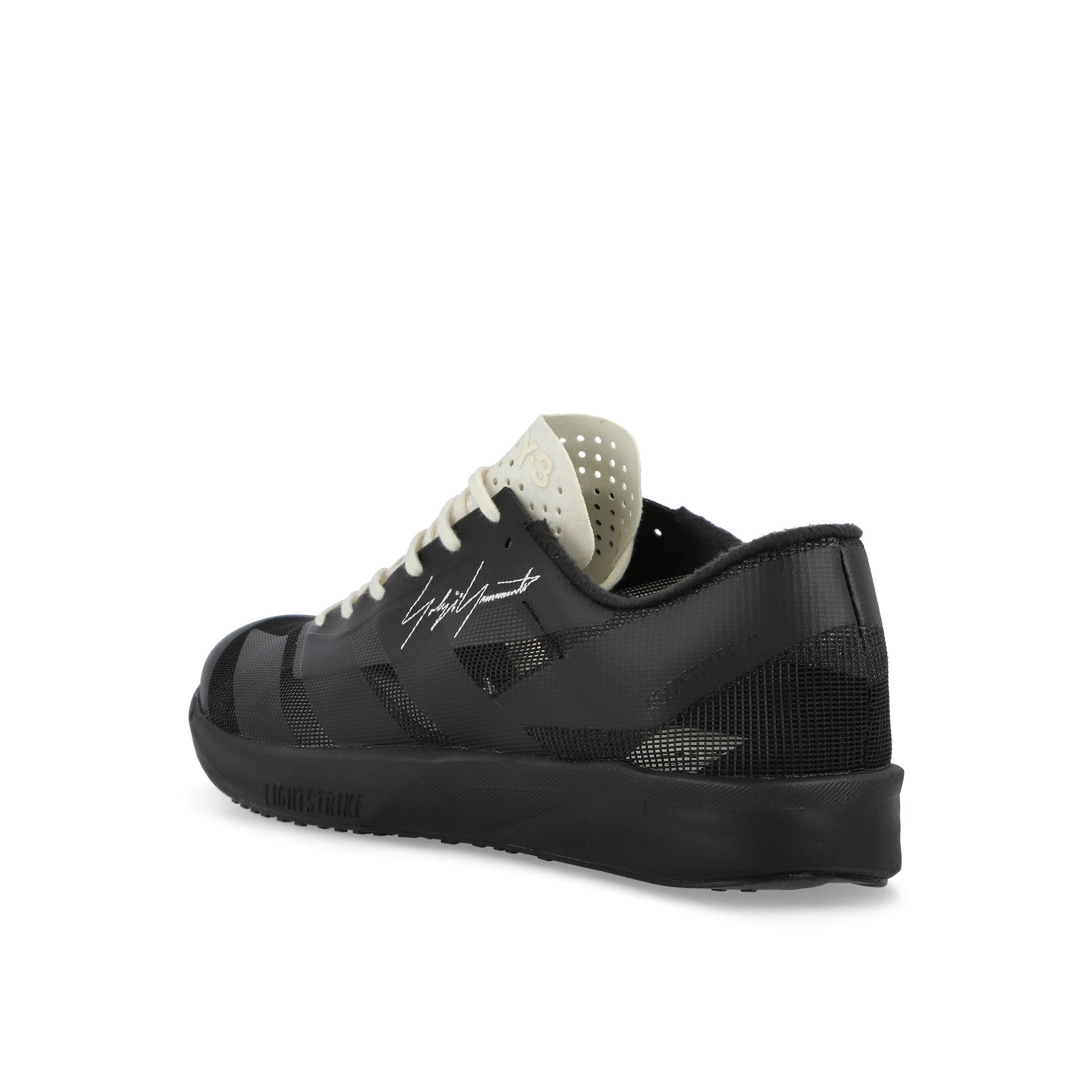 Y-3 Adizero RC6 Black / Black / Off White Sneaker KJ3444 Detail View 3 | GATE