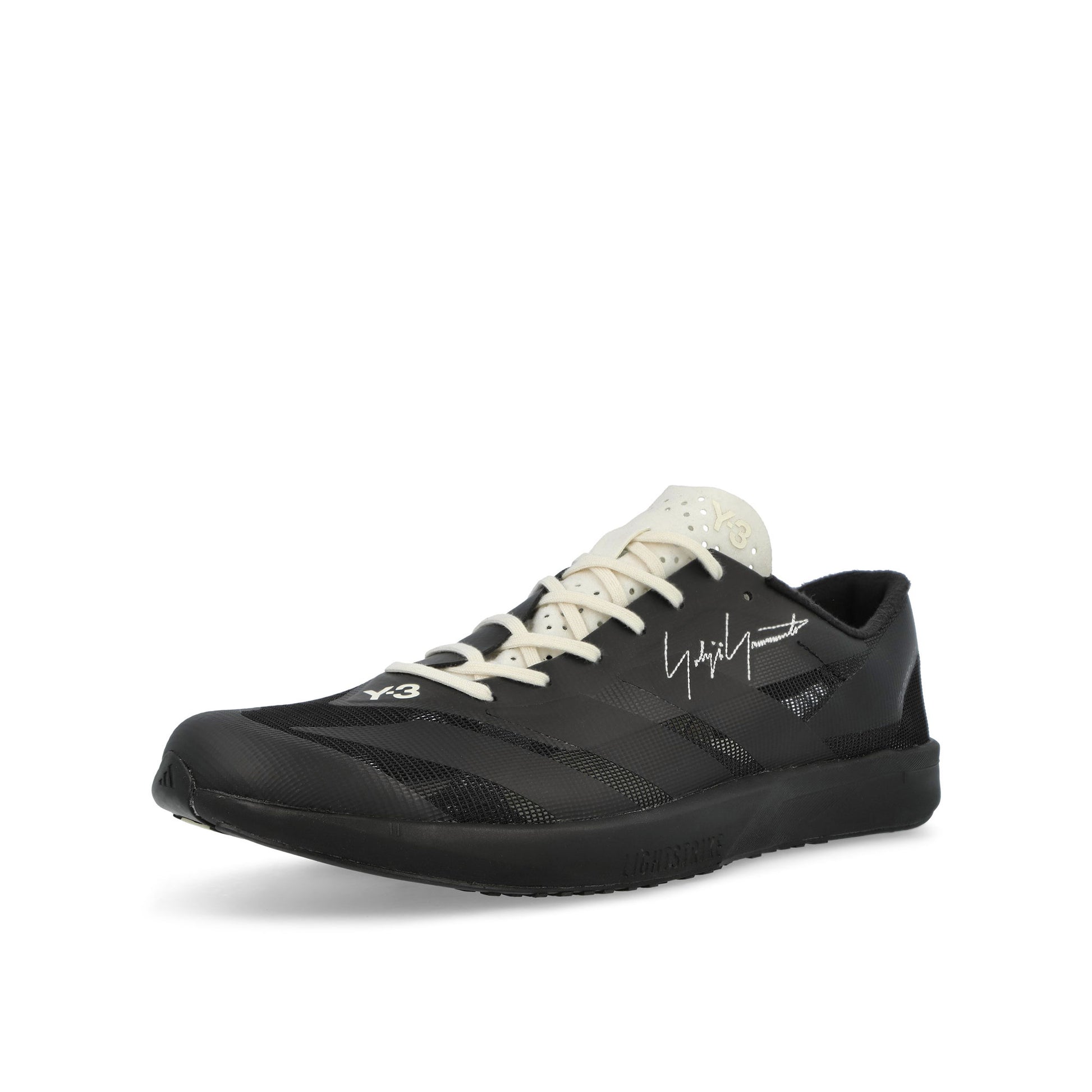 Y-3 Adizero RC6 Black / Black / Off White Sneaker KJ3444 Detail View 4 | GATE