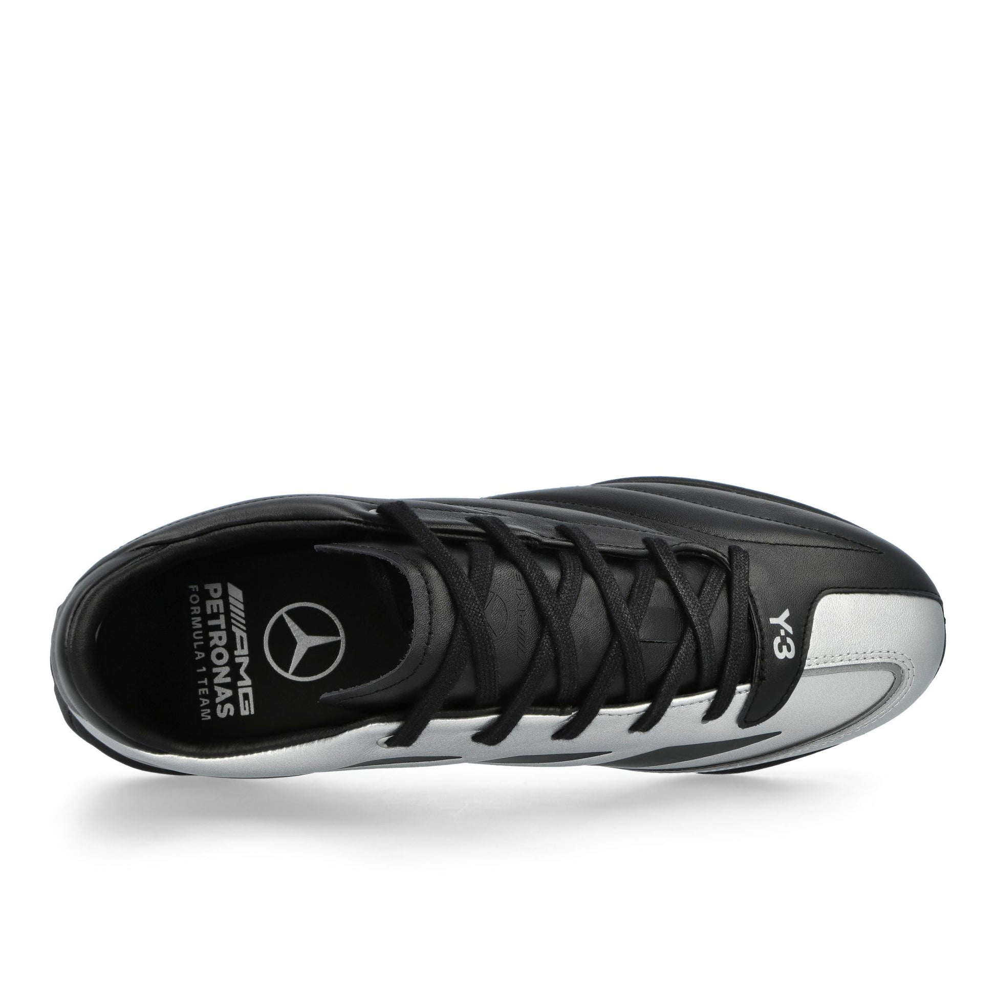 Mercedes-AMG Petronas F1 x Y-3 Feroza Lo Black / Silver Metallic / Black Sneaker KK1824 Detail View 7 | GATE