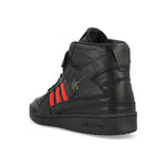 Willy Chavarria x adidas Forum 84 HI Core Black / Core Black / Red High Tops Sneakers KK3695 Detail View 3 | GATE

