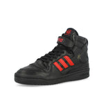 Willy Chavarria x adidas Forum 84 HI Core Black / Core Black / Red High Tops Sneakers KK3695 Detail View 4 | GATE
