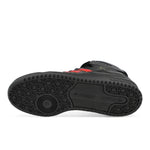 Willy Chavarria x adidas Forum 84 HI Core Black / Core Black / Red High Tops Sneakers KK3695 Detail View 6 | GATE
