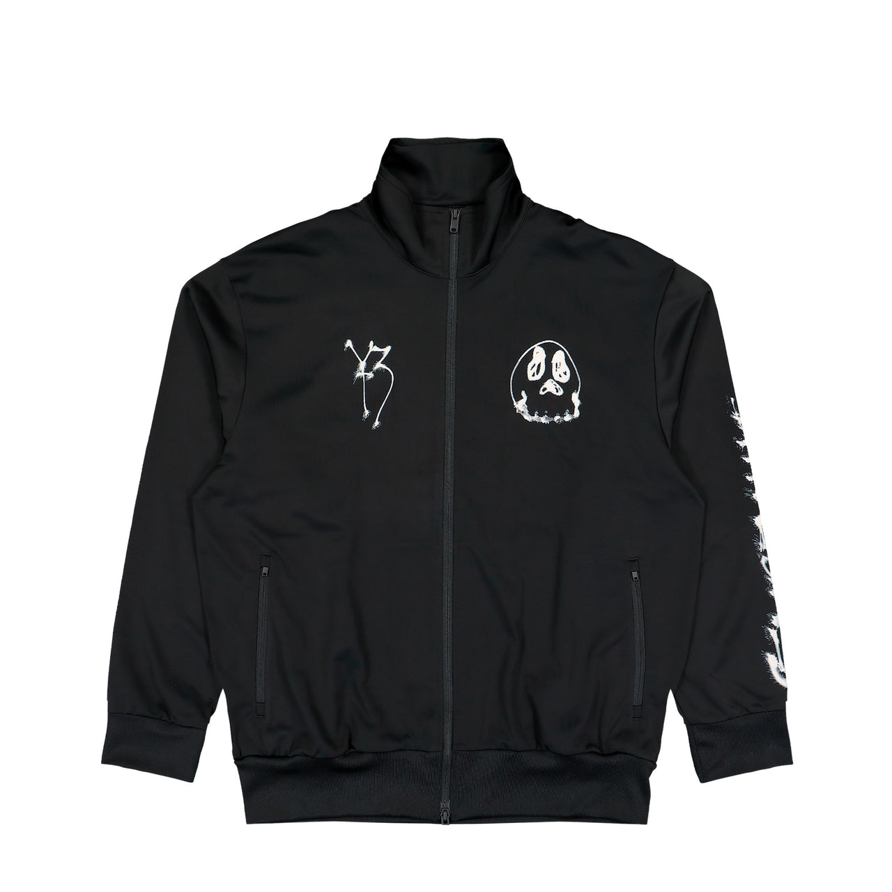 Y-3 Chito Graphic Nylon Track Top Black Track Jacket KQ8595 Detail View 1 | GATE
