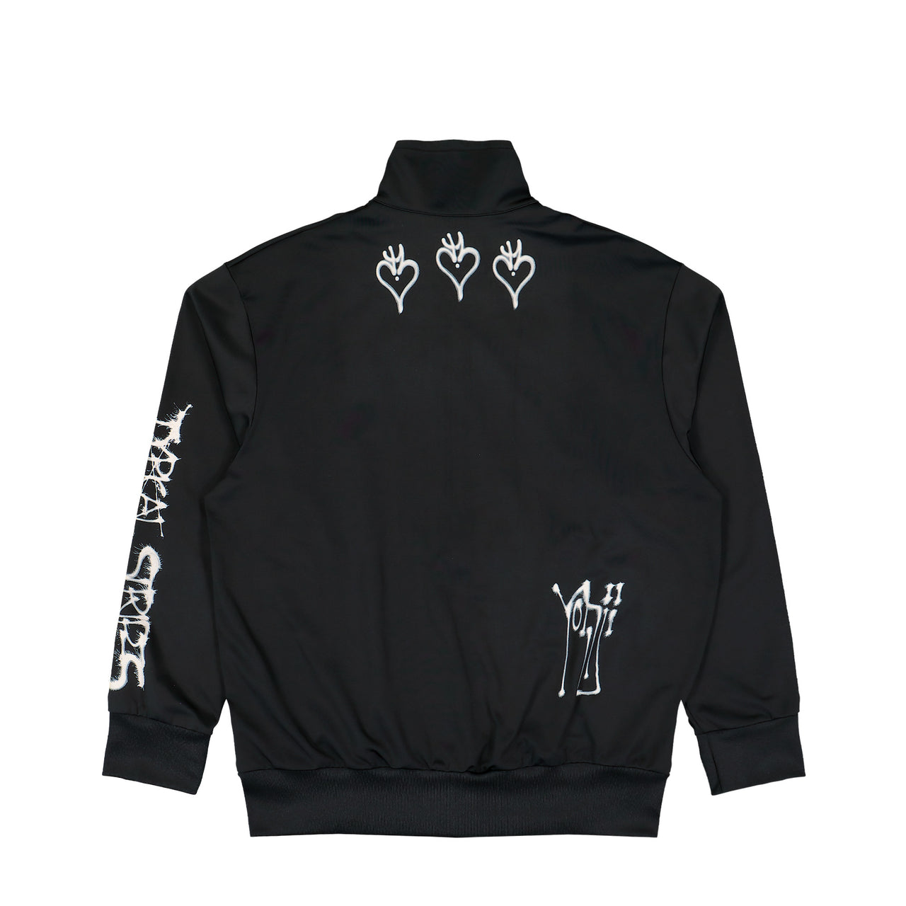 Y-3 Chito Graphic Nylon Track Top Black Track Jacket KQ8595 Detail View 1 | GATE
