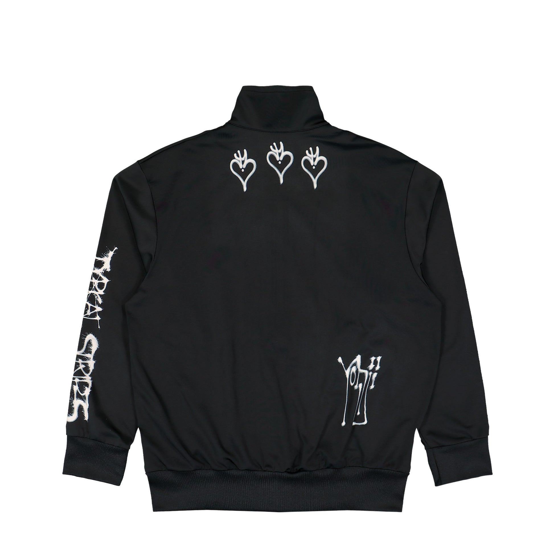 Y-3 Chito Graphic Nylon Track Top Black Track Jacket KQ8595 Detail View 2 | GATE
