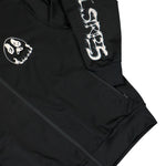 Y-3 Chito Graphic Nylon Track Top Black Track Jacket KQ8595 Detail View 4 | GATE
