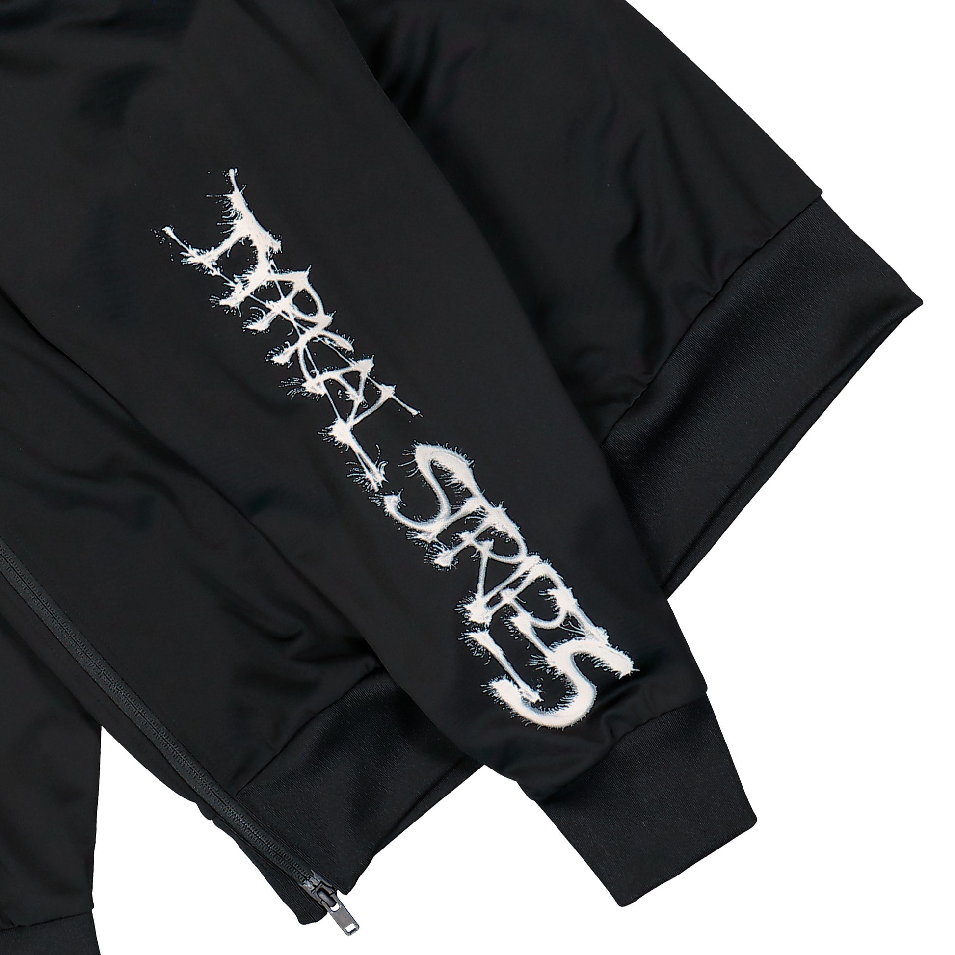Y-3 Chito Graphic Nylon Track Top Black Track Jacket KQ8595 Detail View 5 | GATE
