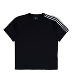 Y-3 Raw Edge 3 Stripes SS Tee Black T-Shirts KQ9793 Detail View 1 | GATE