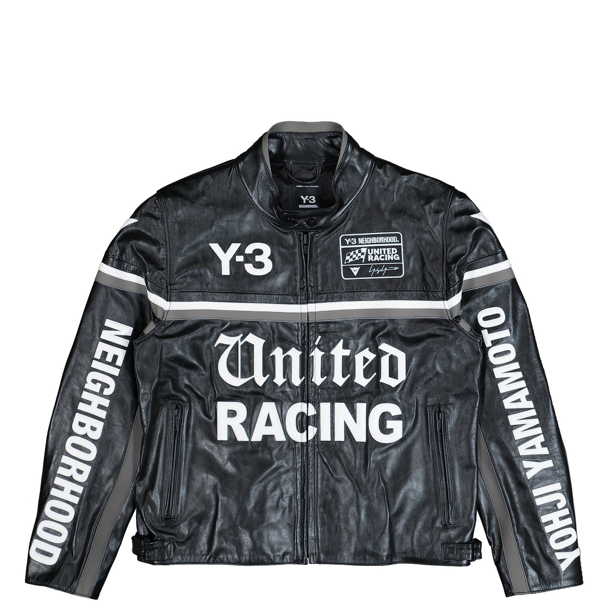 Dainese x Neighborhood x Y-3 Leather Racer Jacket Black Jackets KR1364 Detail View 1 | GATE