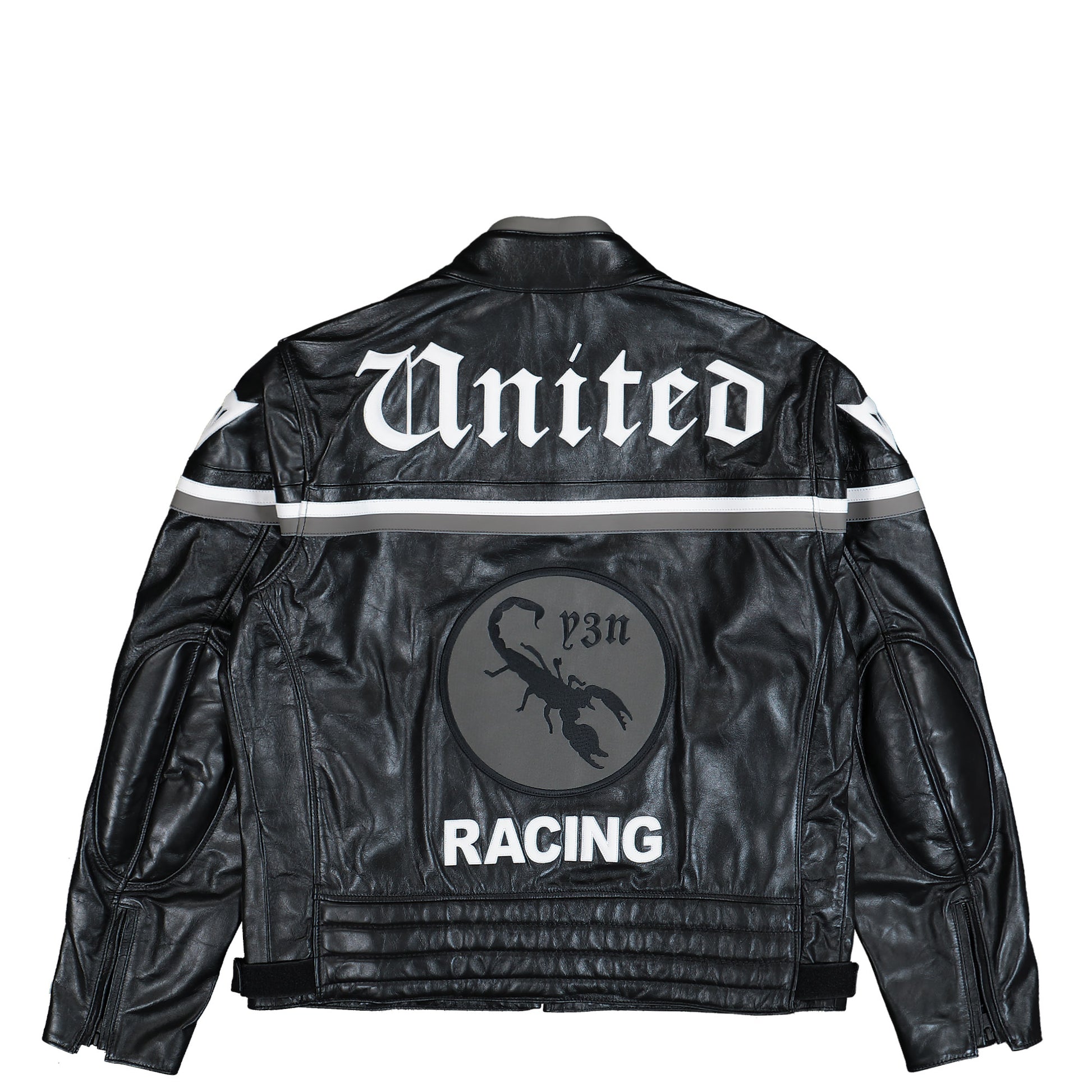 Dainese x Neighborhood x Y-3 Leather Racer Jacket Black Jackets KR1364 Detail View 2 | GATE