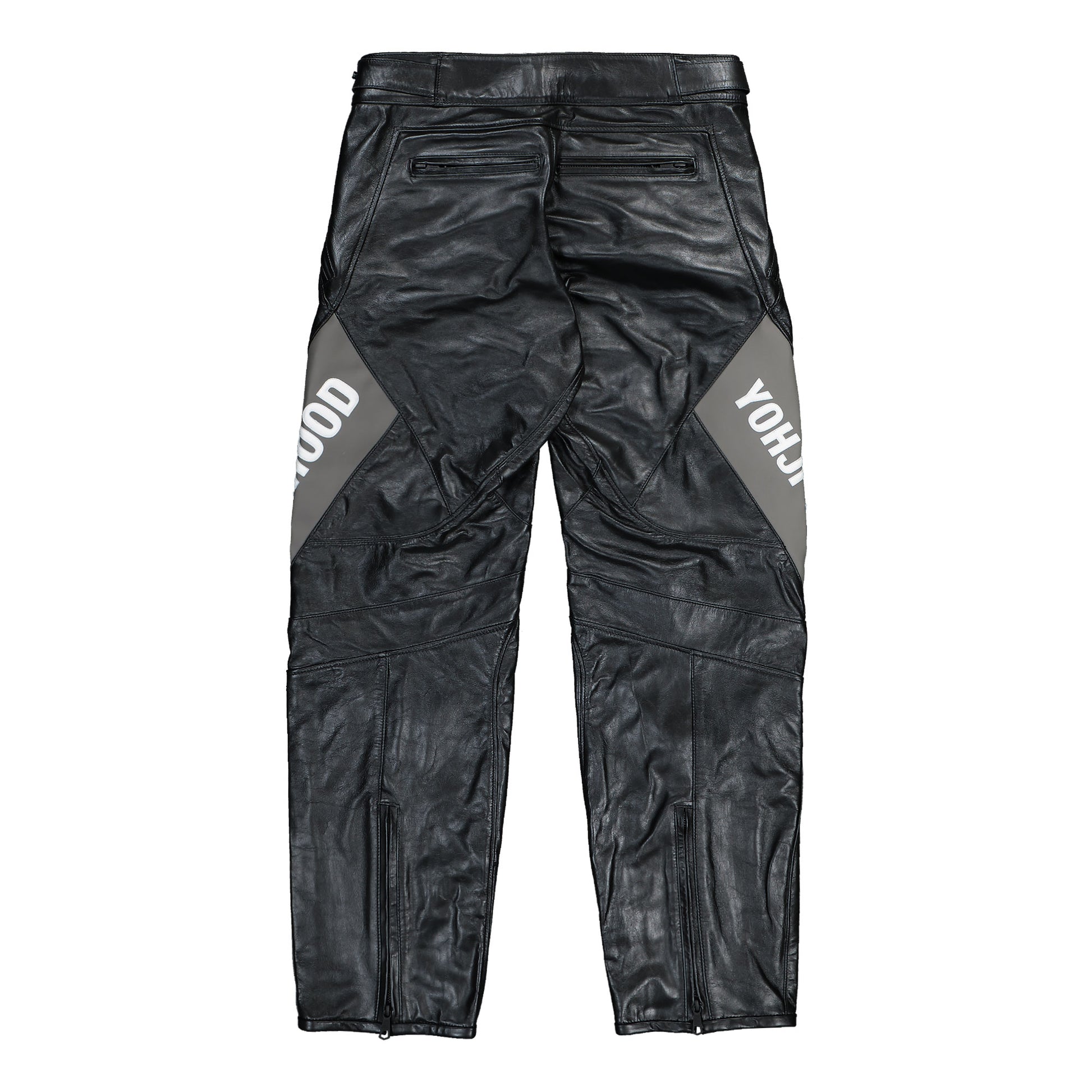 Dainese x Neighborhood x Y-3 Leather Racer Pants Black Pants KR1447 Detail View 2 | GATE