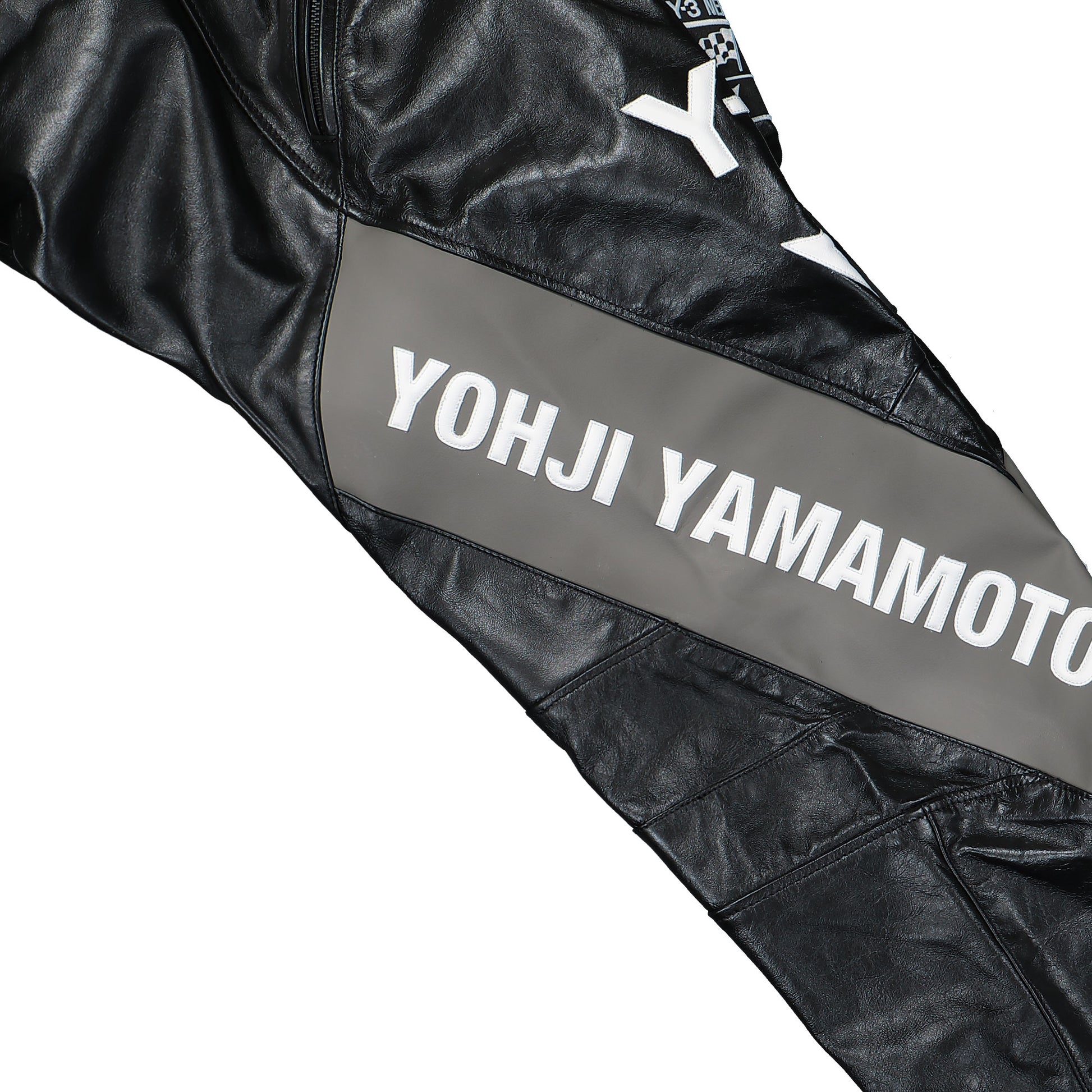 Dainese x Neighborhood x Y-3 Leather Racer Pants Black Pants KR1447 Detail View 5 | GATE