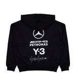 Mercedes-AMG Petronas F1 x Y-3 F1 Zip Hoodie Black Hoodies KR2242 Detail View 2 | GATE