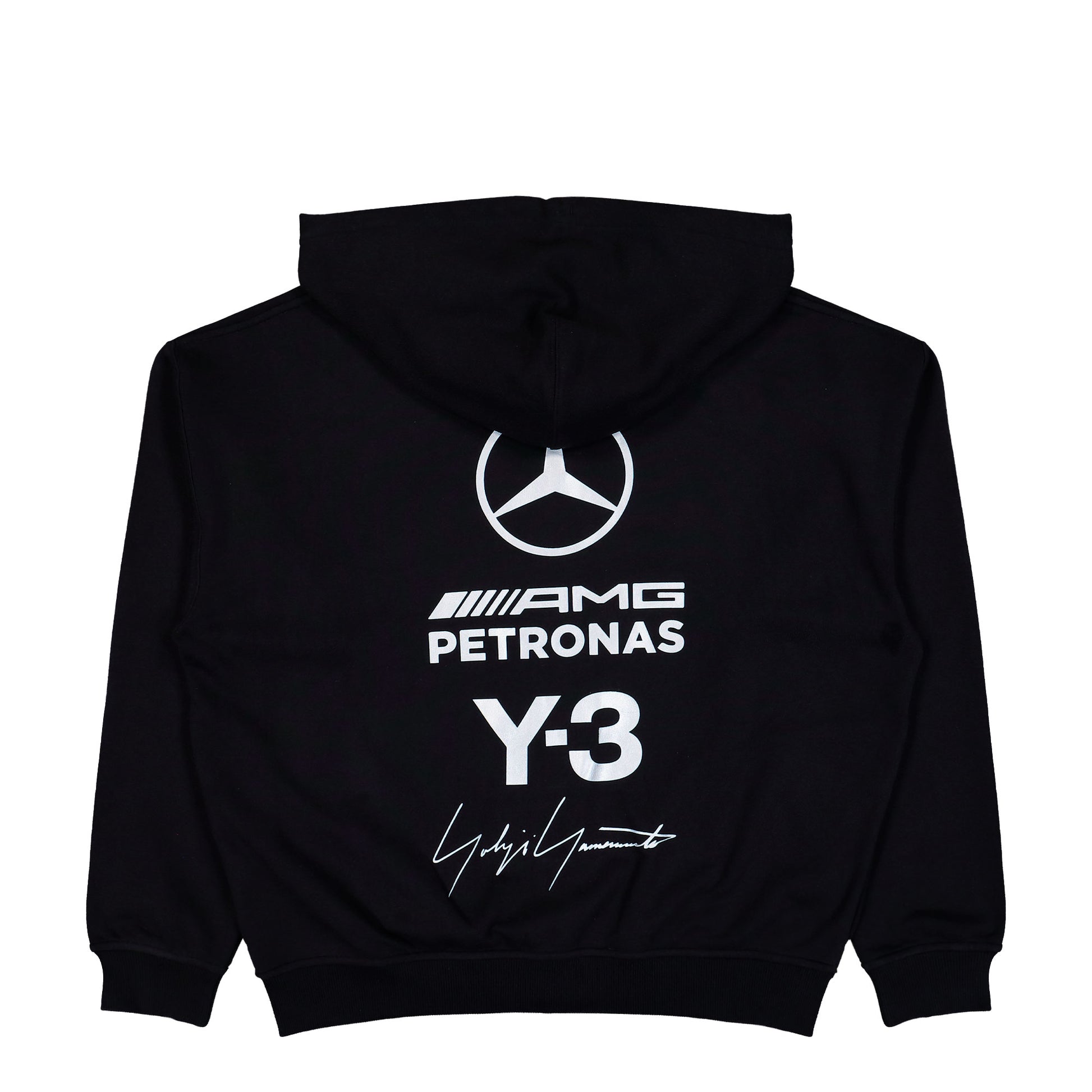 Mercedes-AMG Petronas F1 x Y-3 F1 Zip Hoodie Black Hoodies KR2242 Detail View 2 | GATE