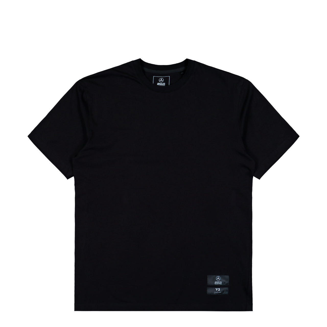 Mercedes-AMG Petronas F1 x Y-3 F1 Logo SS Tee Black T-Shirts KR2373 Detail View 1 | GATE