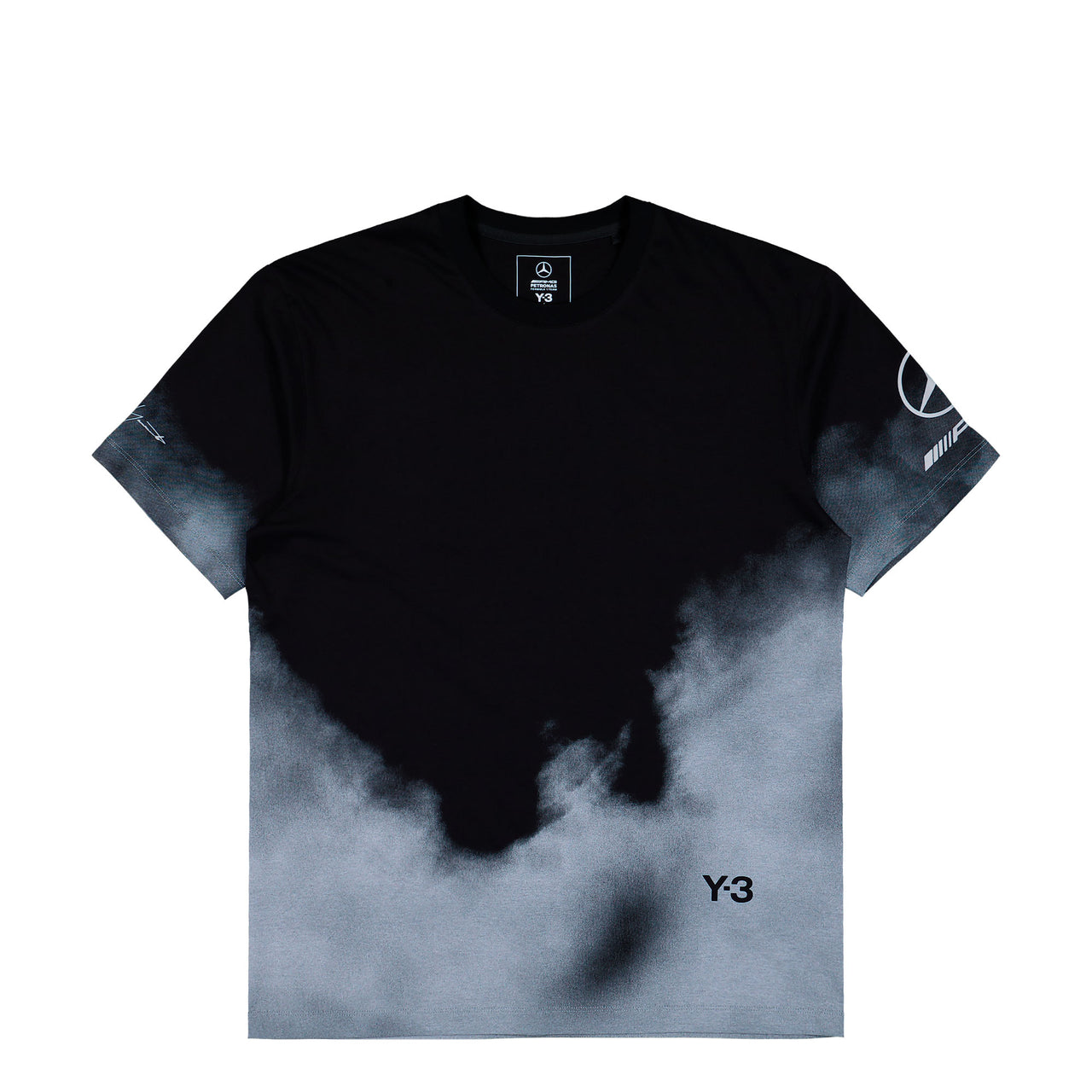 Mercedes-AMG Petronas F1 x Y-3 F1 Tour SS Tee Black T-Shirts KR2376 Detail View 1 | GATE